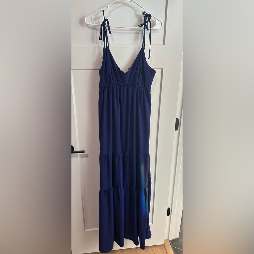 Elegant Blue Maxi Dress